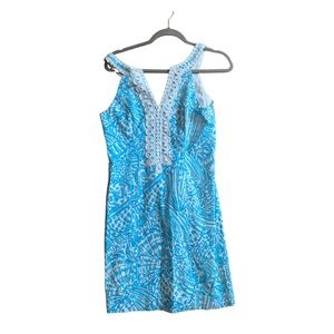 Turquoise Lilly Pulitzer shift dress size 6